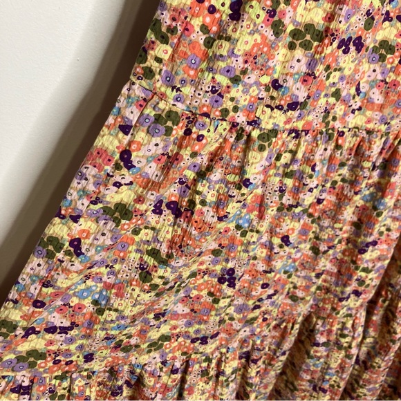 Scotch & Soda Strappy maxi dress smocked ditsy multicolor floral women’s size M - Picture 12 of 12